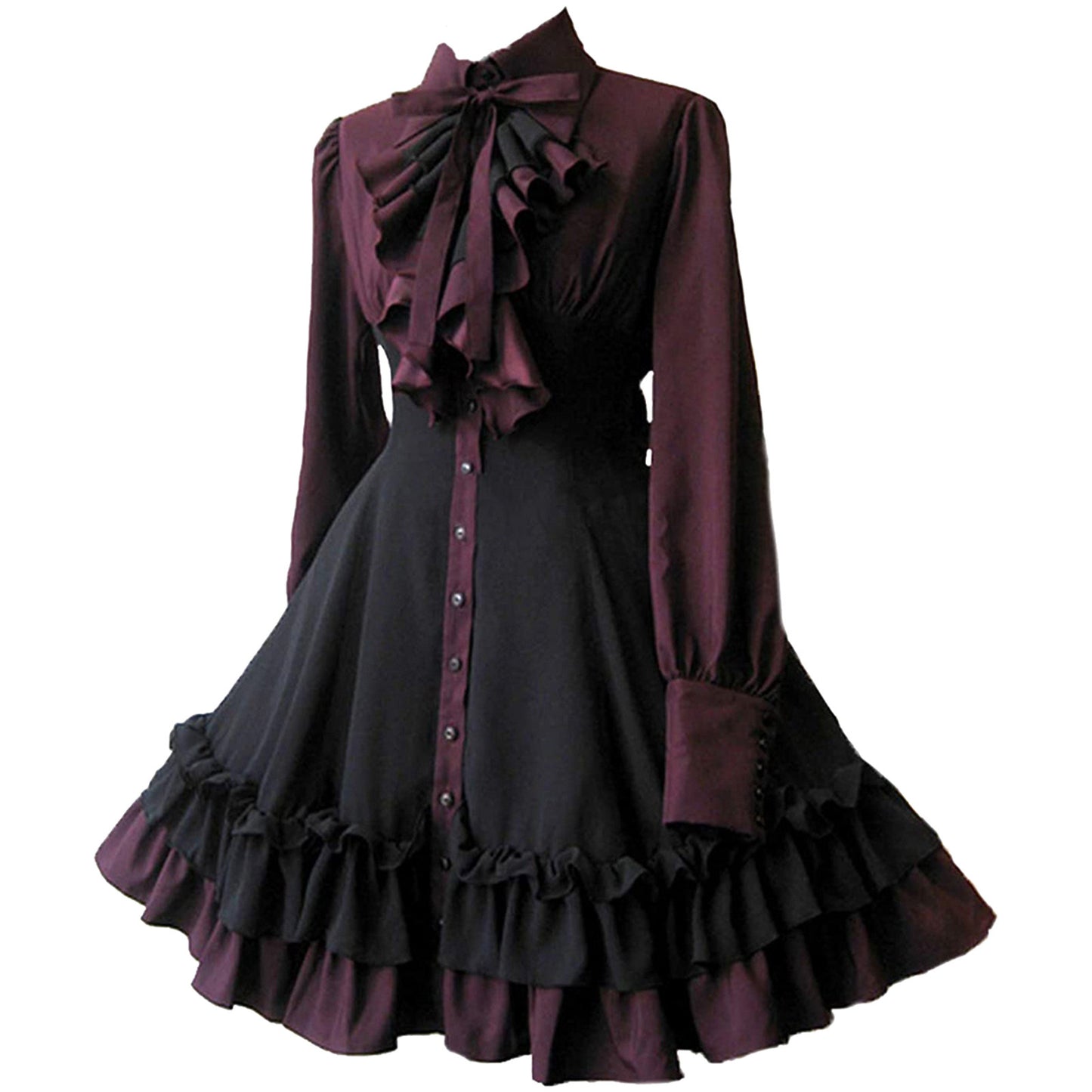 Chic Victorian Bow Collar Lolita Dress