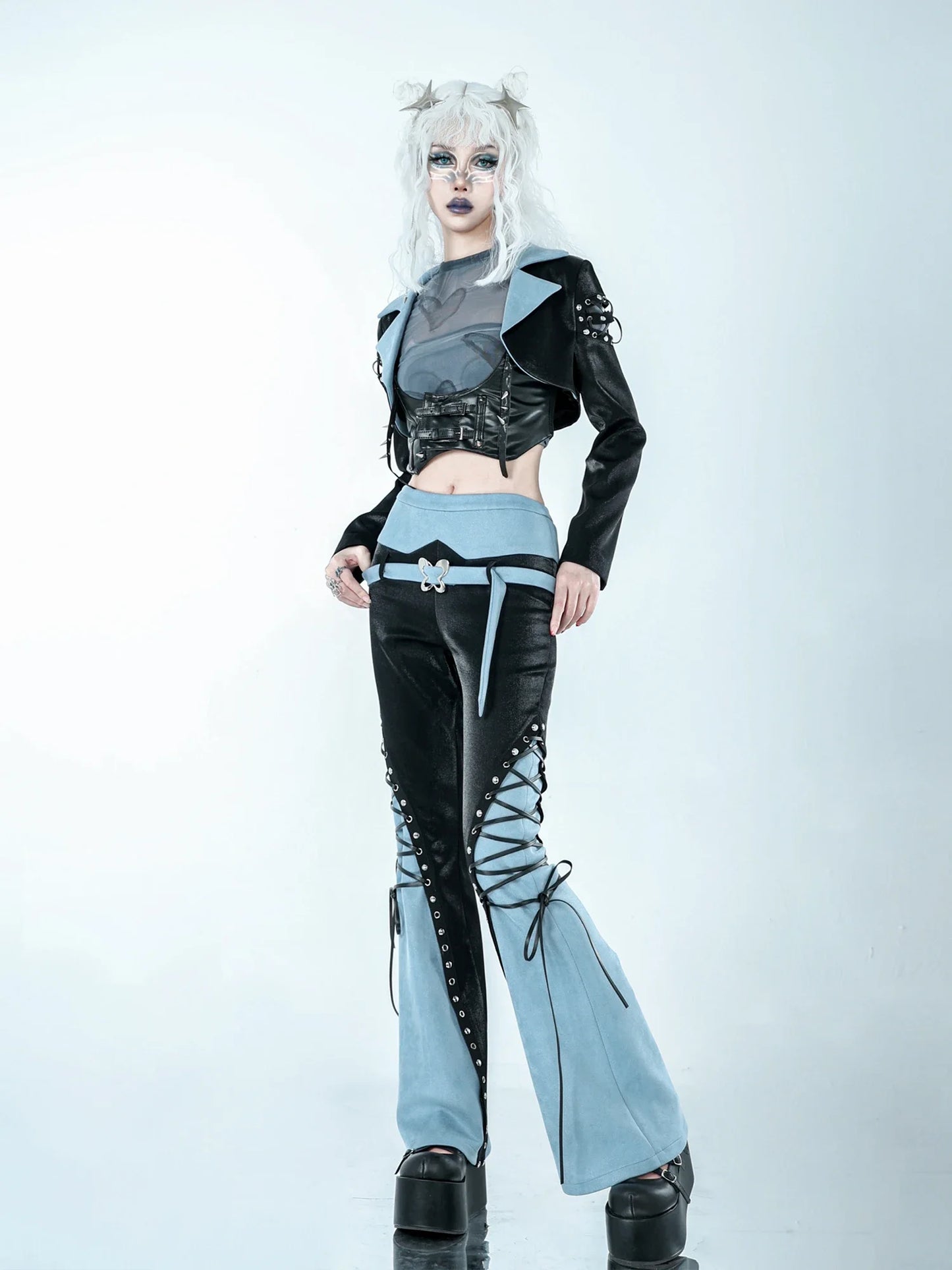 Mystic Charm: Y2K Noir Blazer for Enchanted Nights