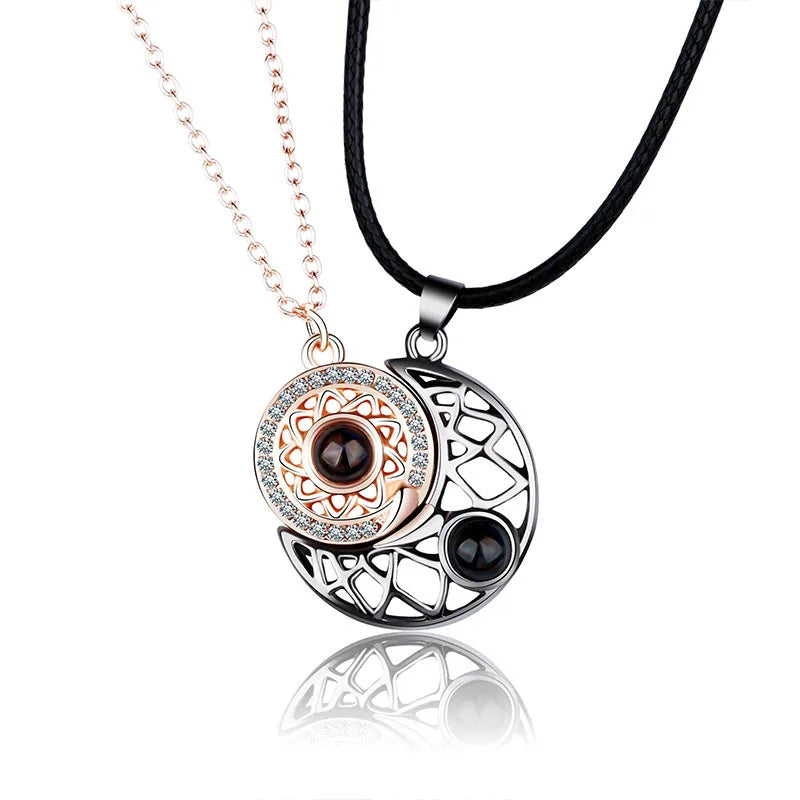 Name: Sun & Moon Lovers' Pendant Duo