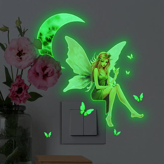 Fairy Elf Fairy Luminous Wall Stickers for Girls Room