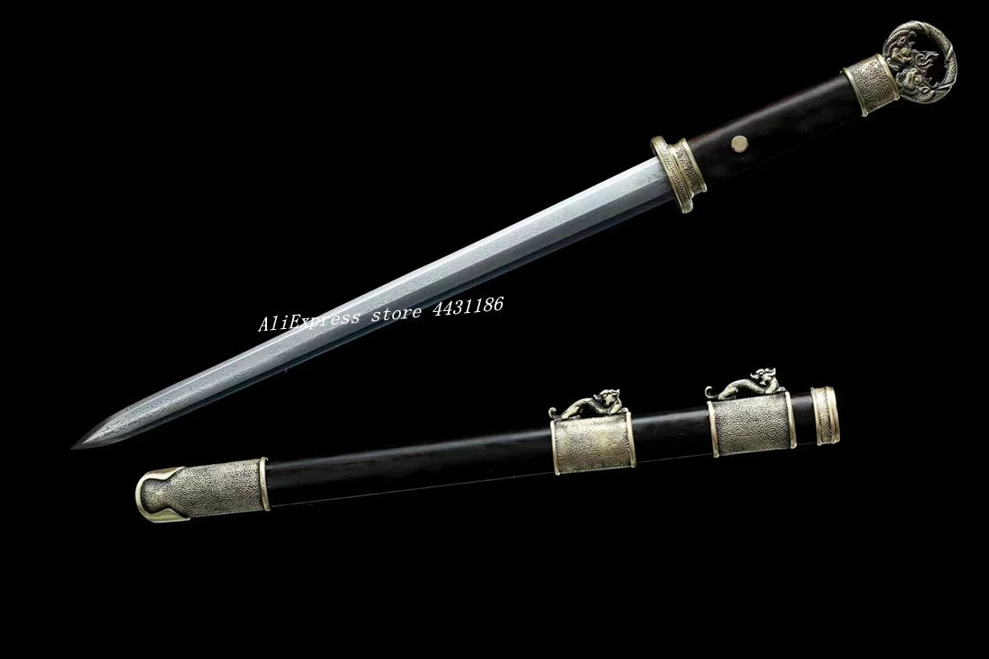 Dragon Jian: Handmade Damascus Blade Kung Fu Sword