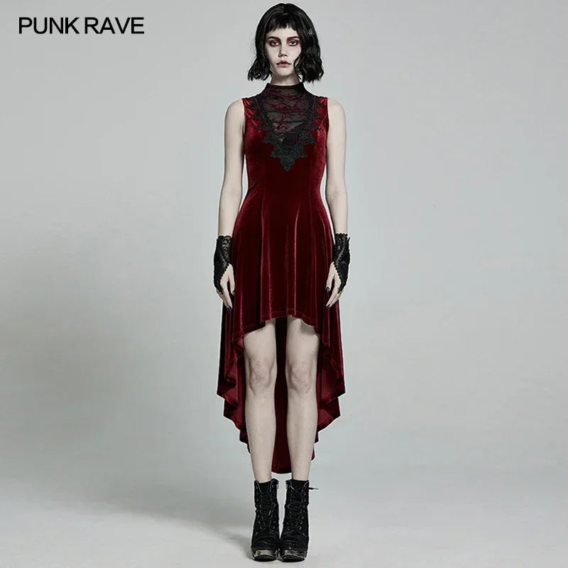 PUNK RAVE Gothic Velvet Dress