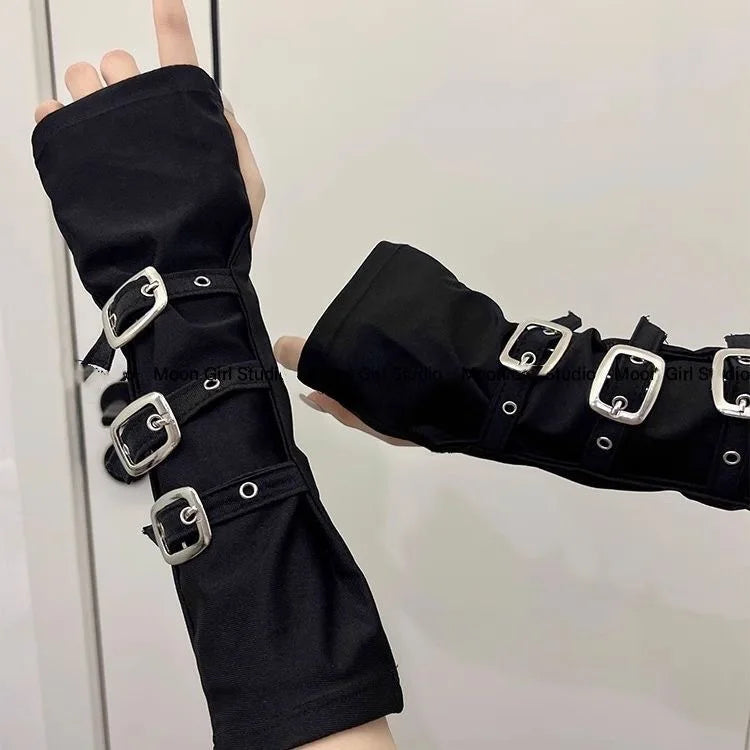 Y2K Punk Fingerless Gloves