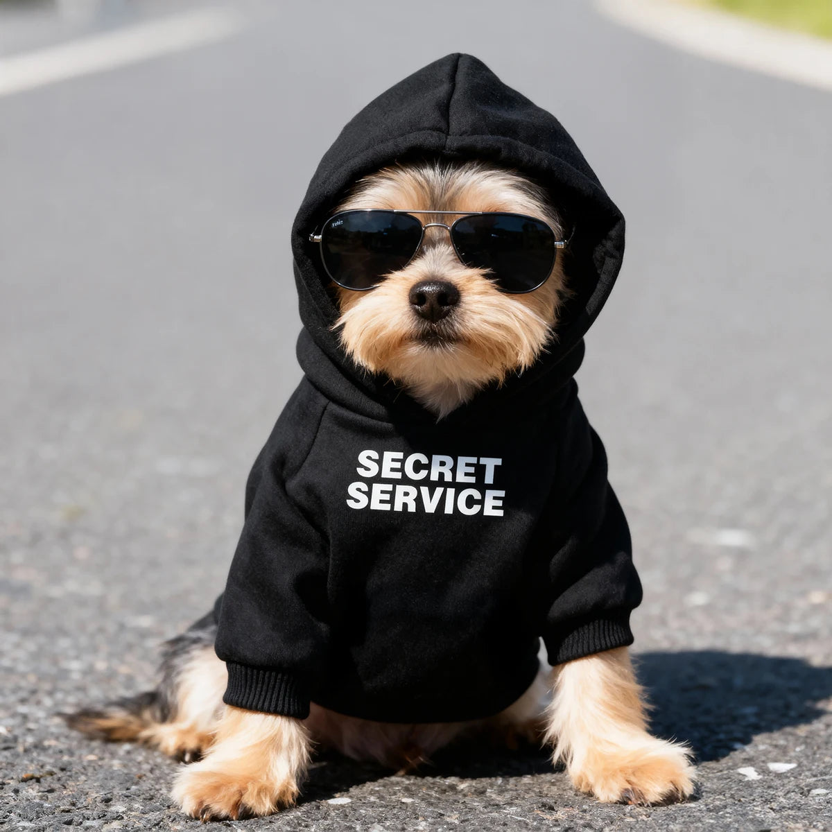 Secret Service Dog Hoodie — Fleece Lined