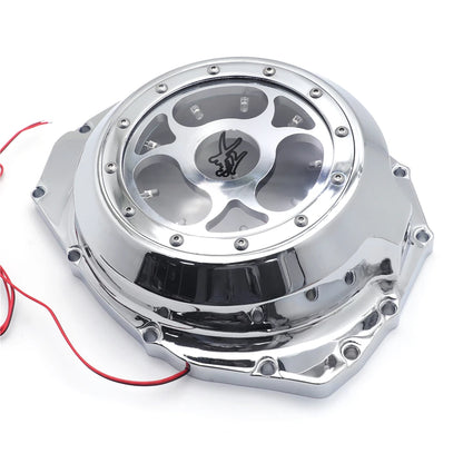 Suzuki GSX1300R Blue LED Clutch Cover - See-Through