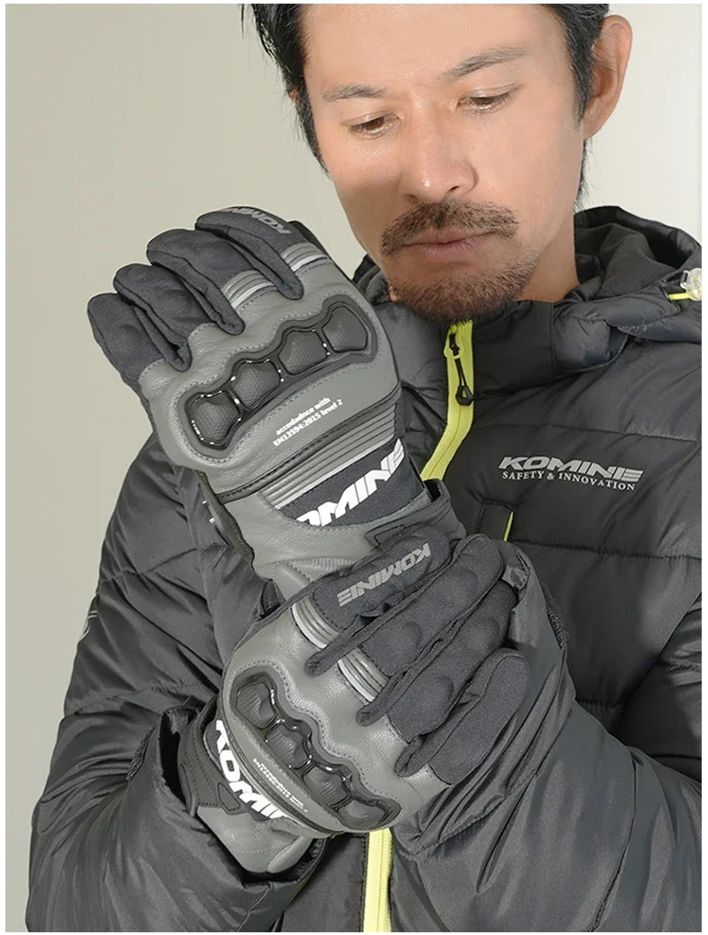 Komine GK-856 Sheepskin CE2 Motorcycle Gloves