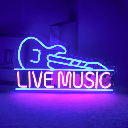 Electric Rock Vibes: LED Neon Art Sign