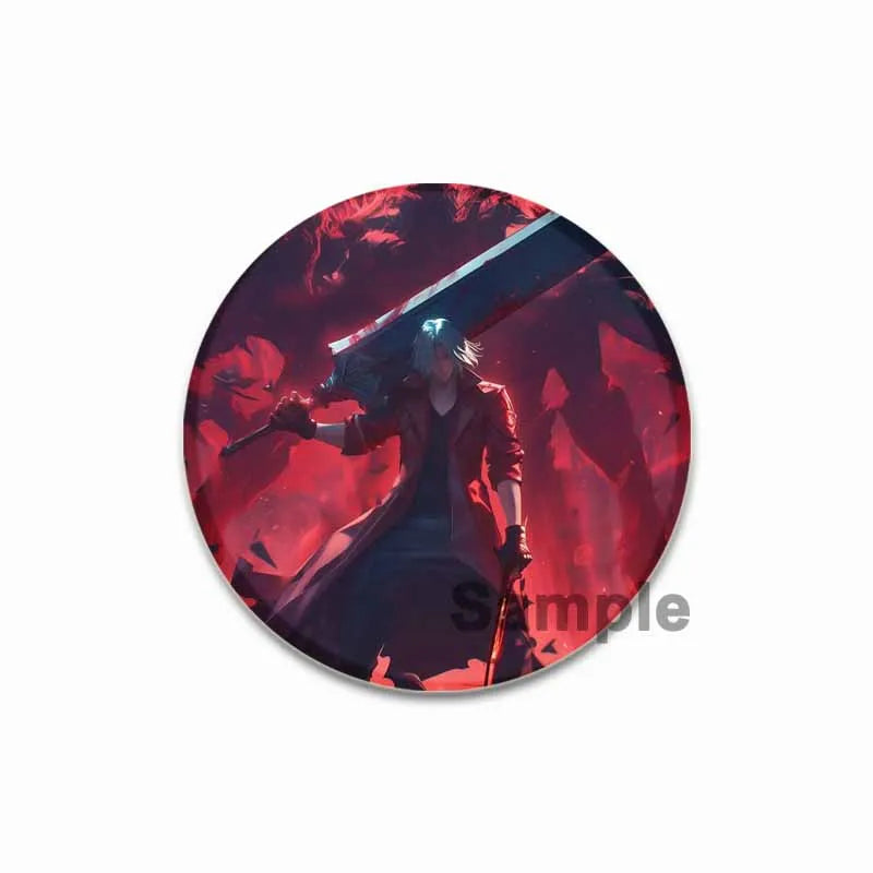Dante Cosplay Pin: Devil May Cry Badge