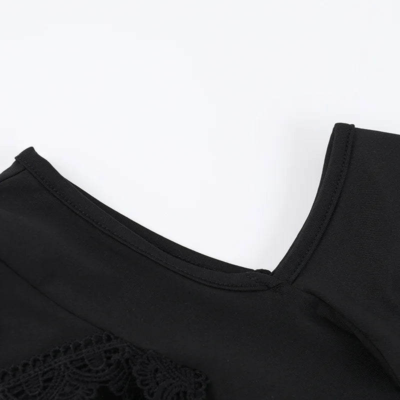 Gothic Velour Hooded Mini Dress