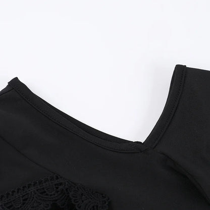 Gothic Velour Hooded Mini Dress
