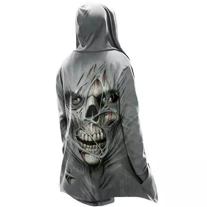 Vintage Skull Tactical Lace-Up Hooded