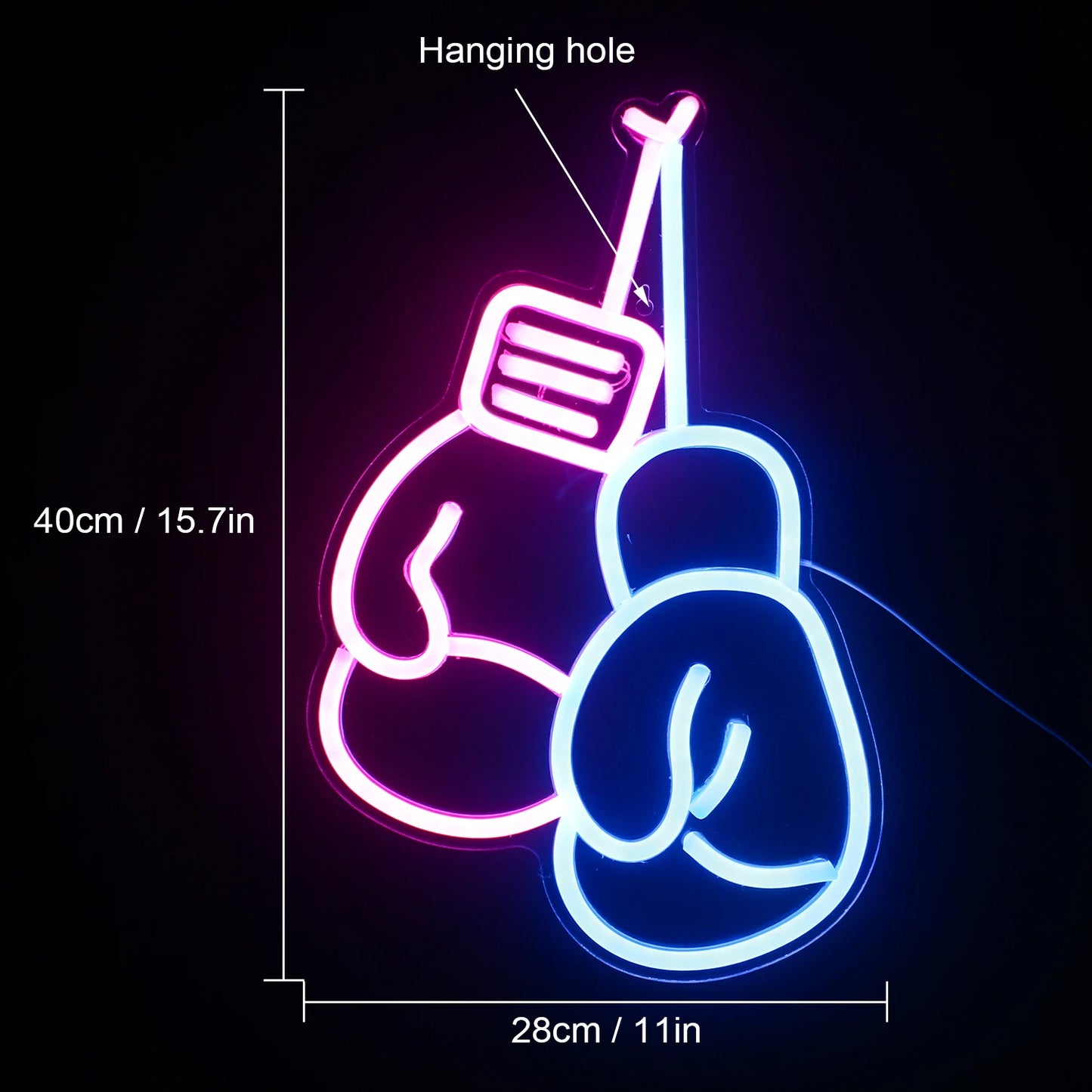 Boxing Gloves LED Neon Sign Lamp