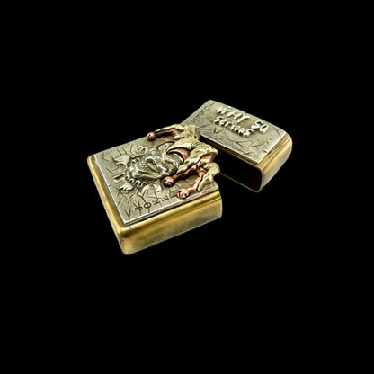 Joker Poker Metal Brass Lighter Handmade
