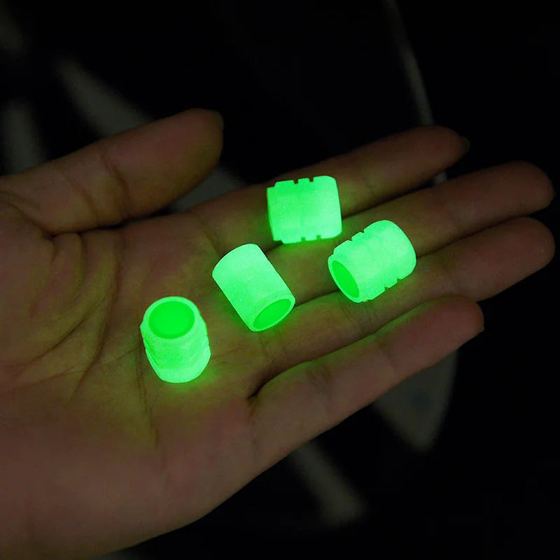 GlowBoost Night Valve Caps for Motorcycles
