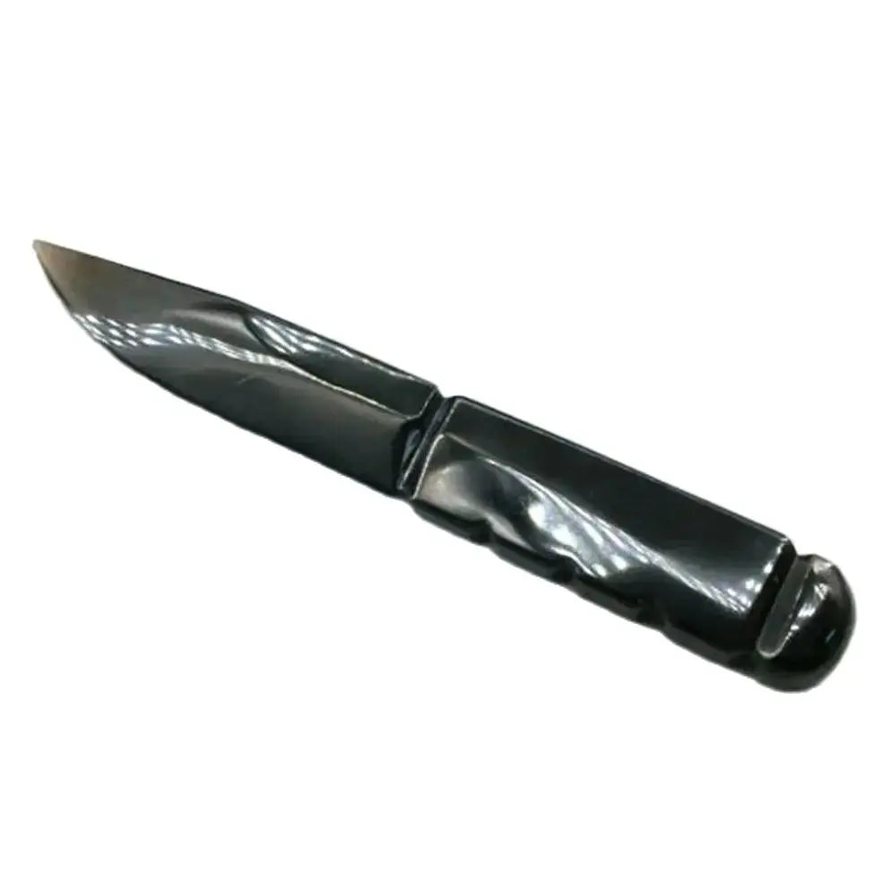 Obsidian Dagger: Healing Protection Talisman Knife