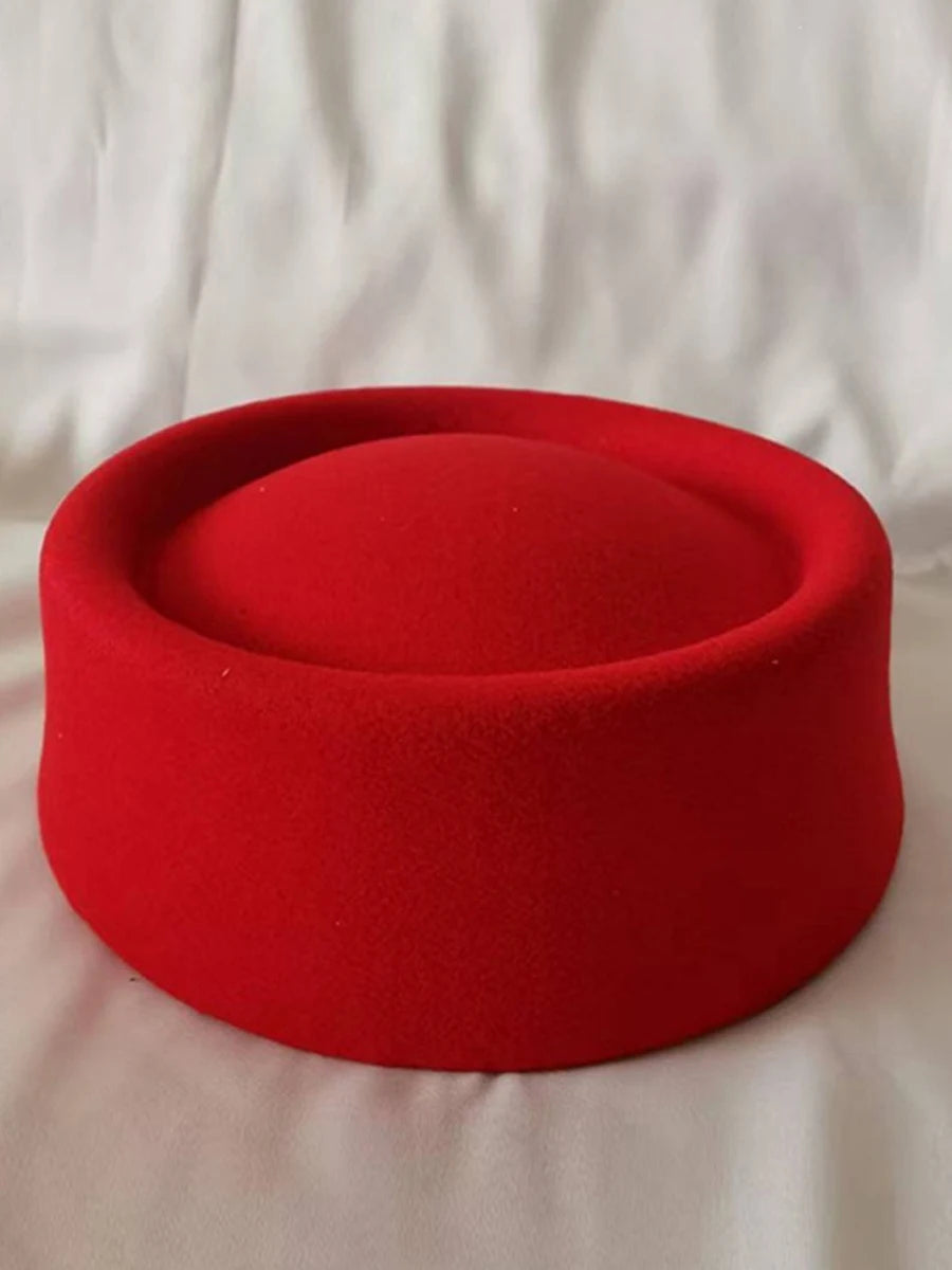 Wool Dome Beret — Hepburn Style Felt Hat