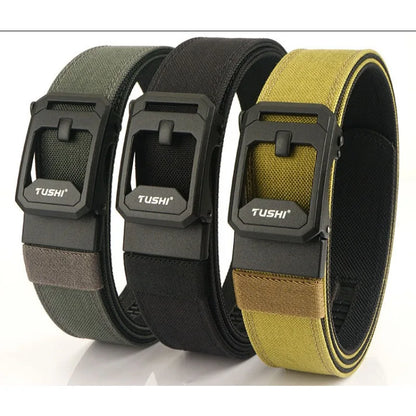 Double Layer Thickened Tactical Belt for Men's