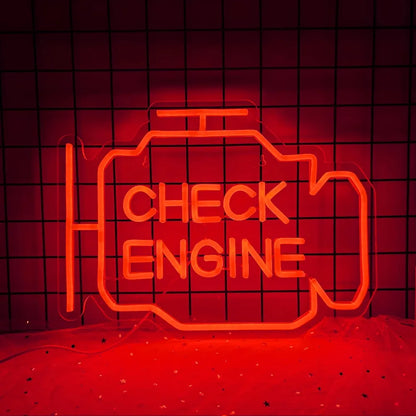 Check Engine Neon Sign Led Light