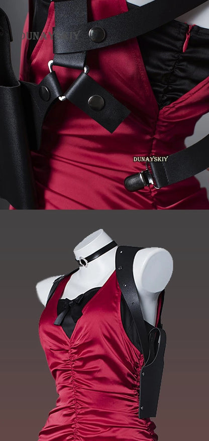 Ada Wong Evil Cheongsam Cosplay Costume Set