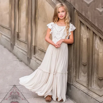 White Flower Girl Wedding Bridesmaid Wear