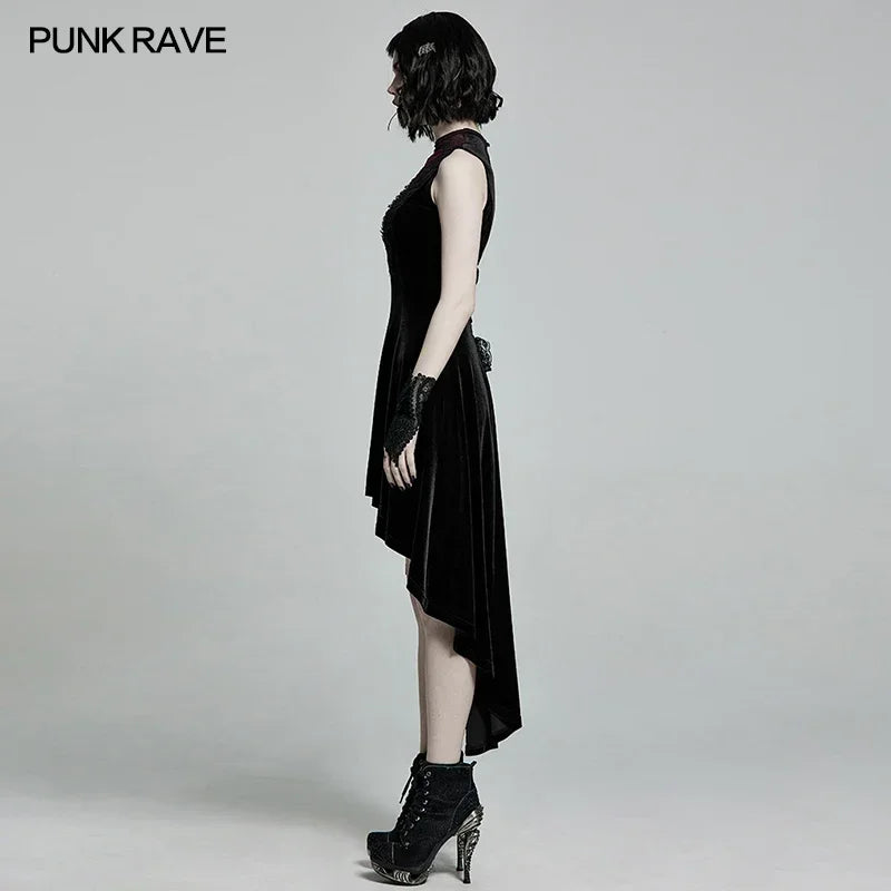 PUNK RAVE Gothic Velvet Dress