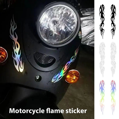 FlameCraft Reflective Motorcycle Decals