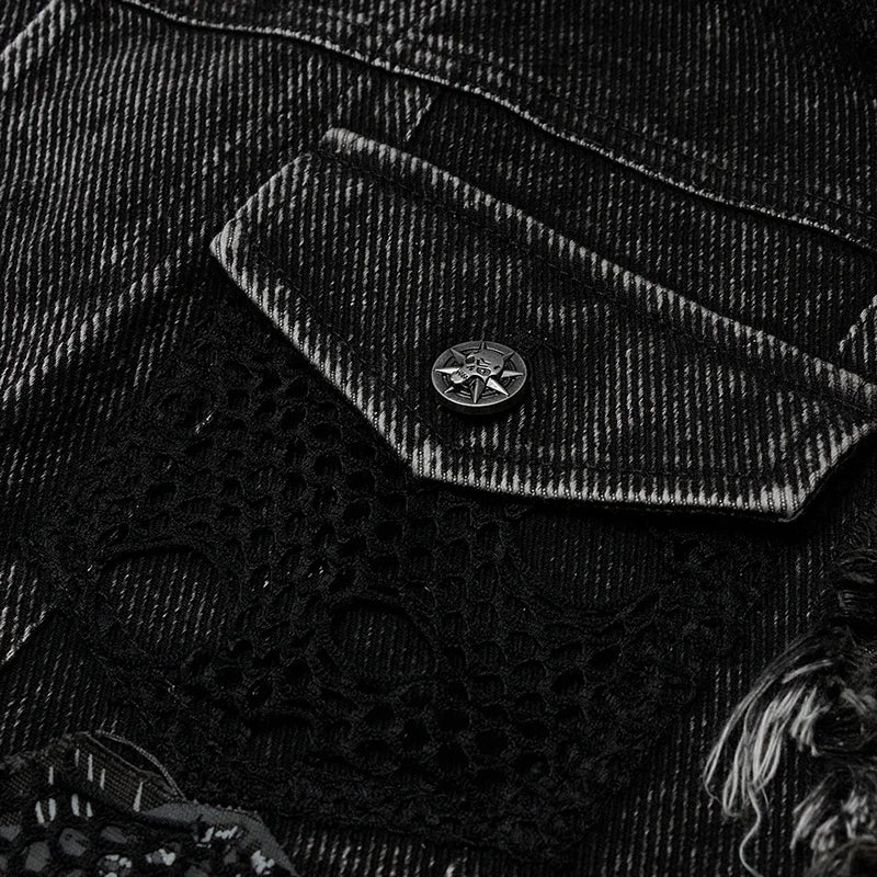 Decayed Streetwear Denim Vest for Aficionados