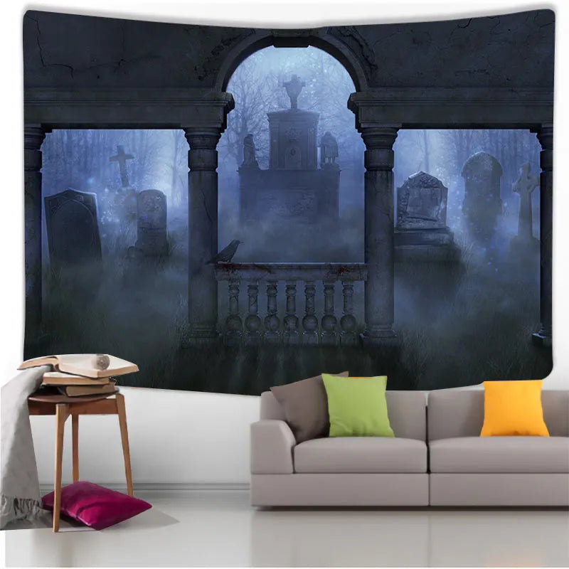 Horror Halloween Tapestry Wall Art Home