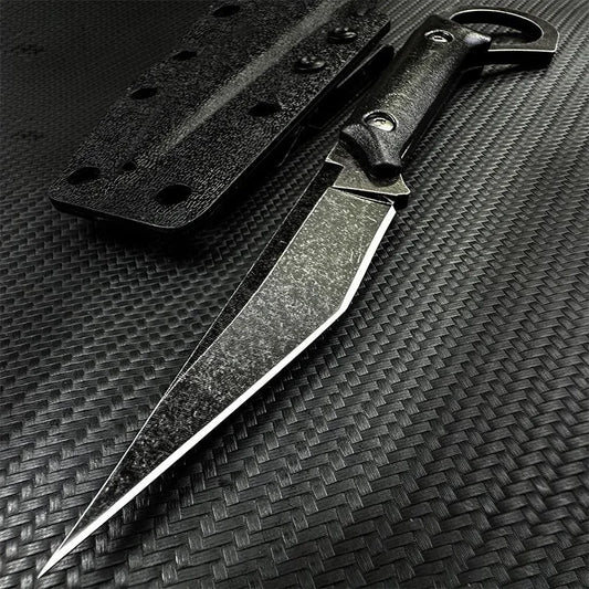 EDC Survival Straight Knife — 8cr13mov Blade + G10 Handle