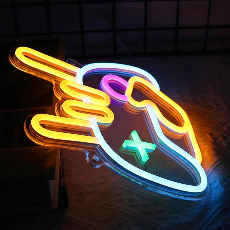 Game Neon Sign Light LED Game Zone