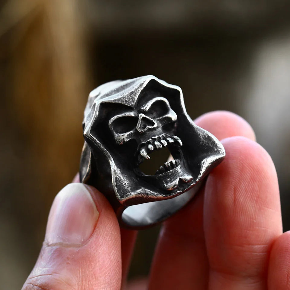 Vintage Punk Stainless Steel Skull Rings