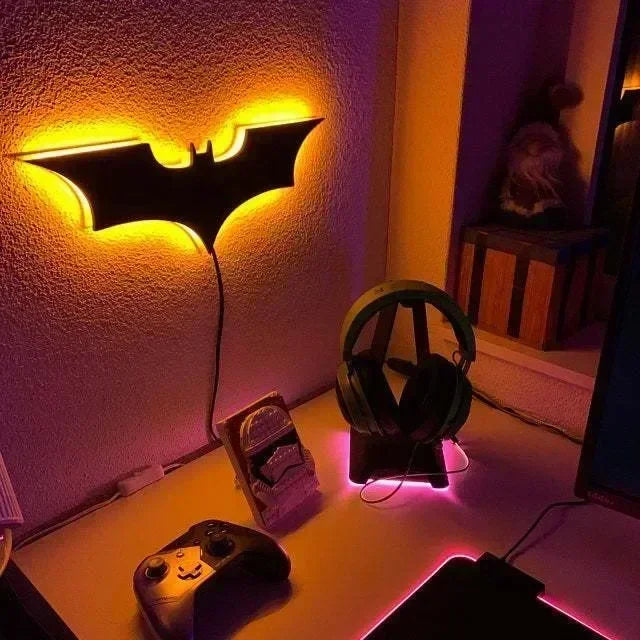 Bat Shape Bedside Light Atmosphere Logo Lamps Hot