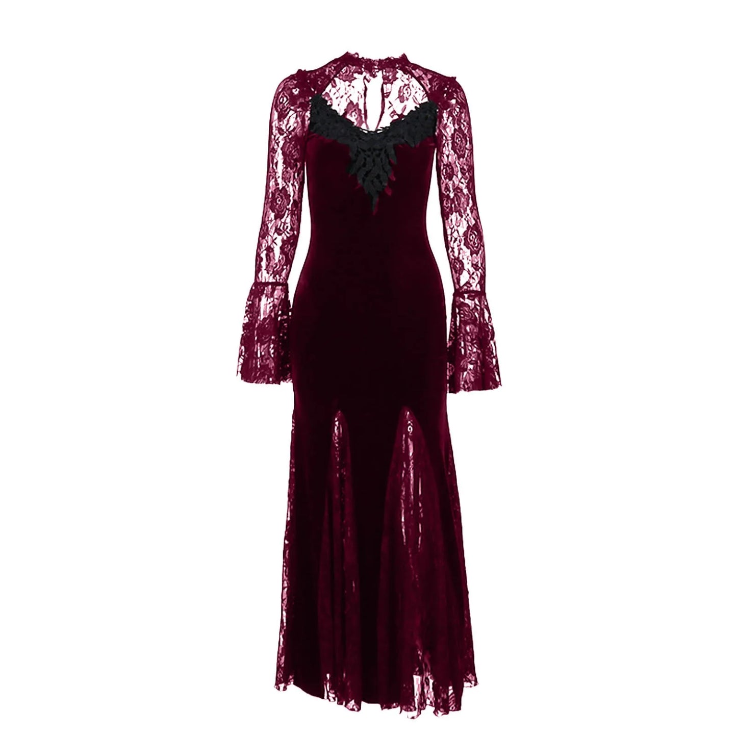 Gothic Rose Lace Plaid Mini Dress - Punk Vibe