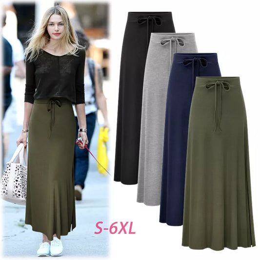 Women Casual Skirts Irregular Elastic