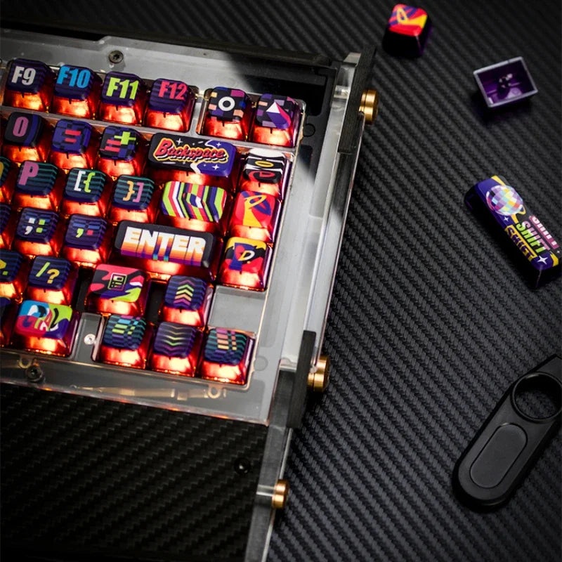 Original PIIFOX Neon Party Theme Transparent Keycap