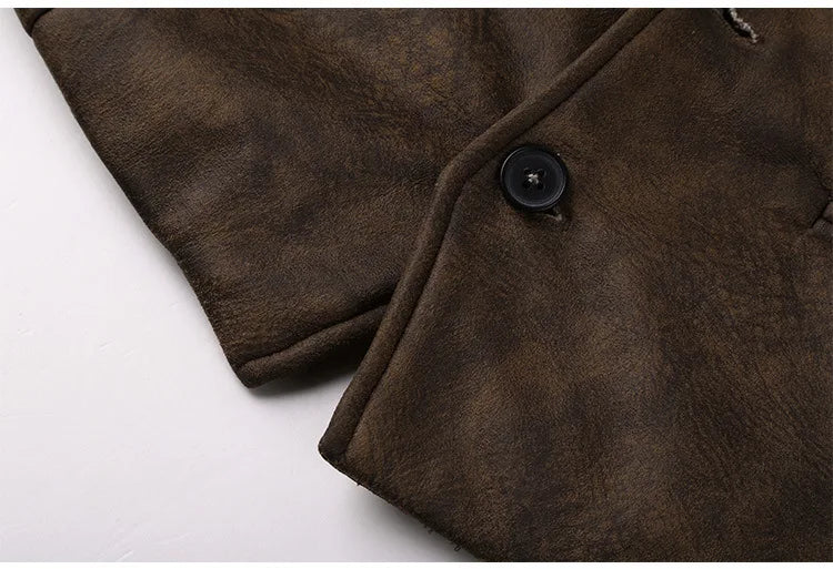 Vintage Suede Slim Fit Men's Vest