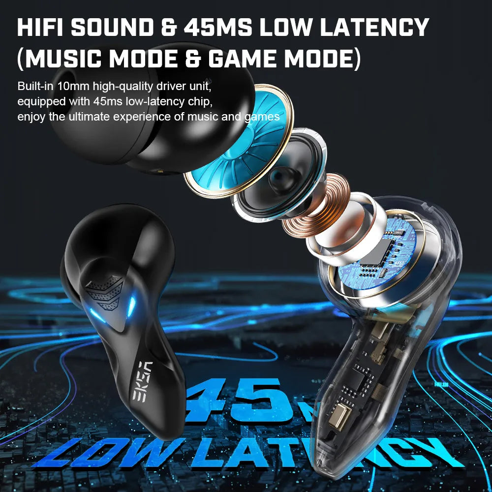 Gaming Earphone Bluetooth 5.0 Wireless