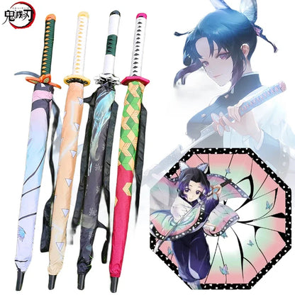 Katanamic Shield: Shinobu's Protective Umbrella