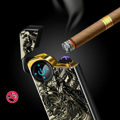 Creative Metal Windproof USB Cigarette Lighter