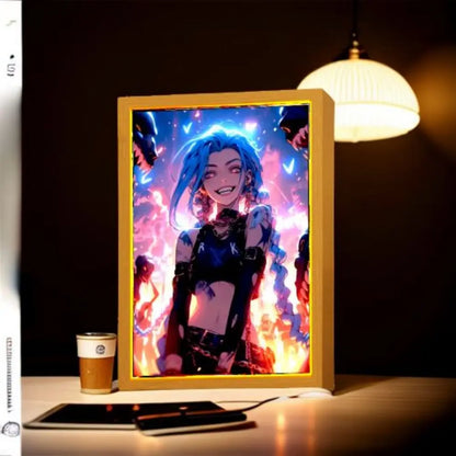 Anime LED Art Frame – Night Light Decor