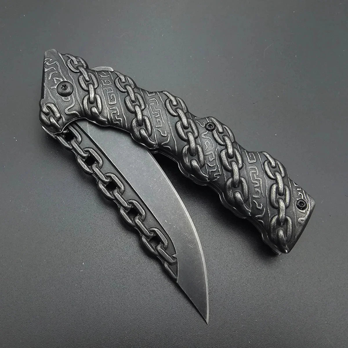 AdventureEdge: Steel Folding Knife for Outdoors