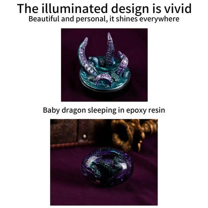 Resin Purple Lava Dragon Egg Purple Octopus