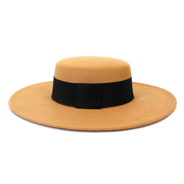 Wide Brim Fedora Hat — Women's French Style