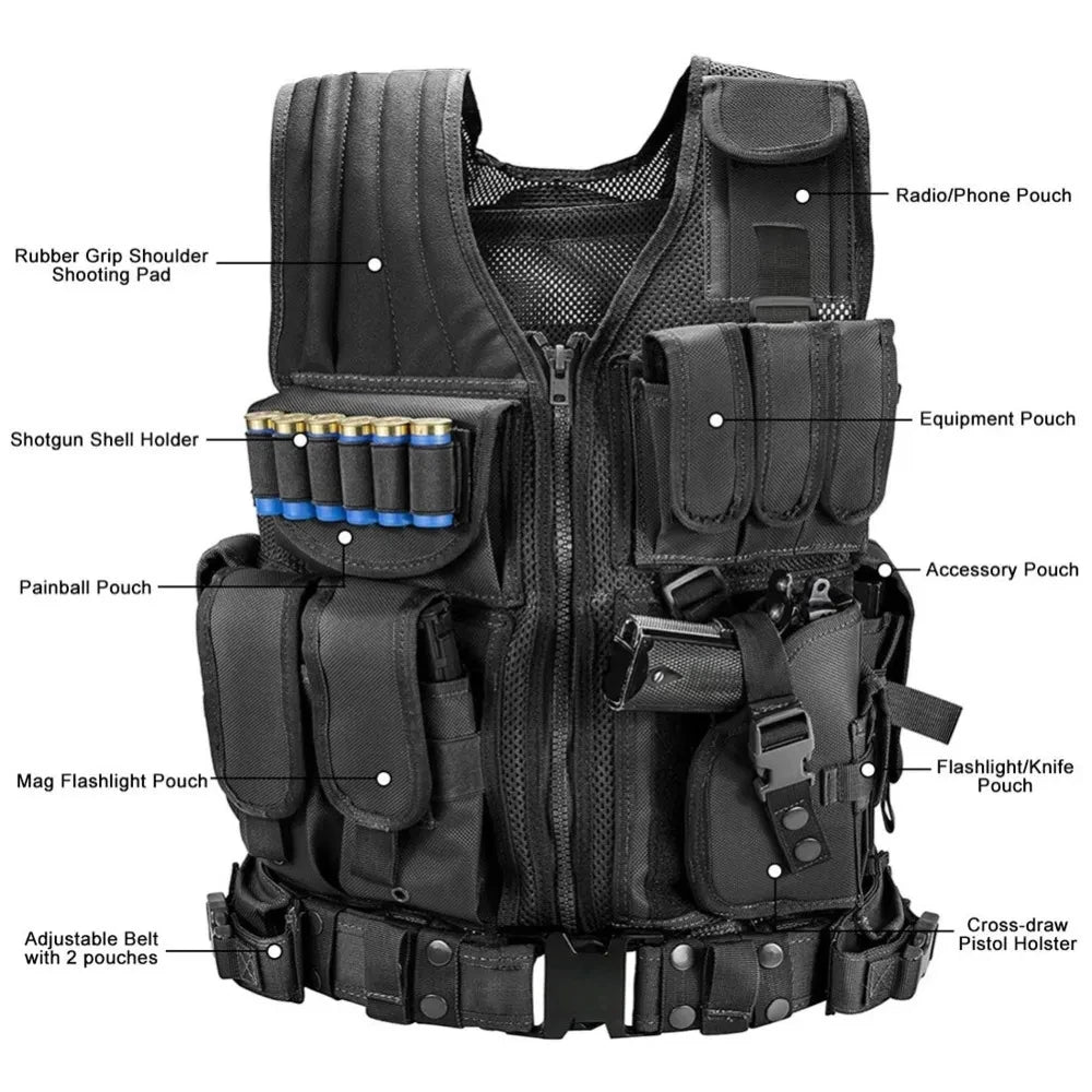 SWAT Combat Armor Vests Security