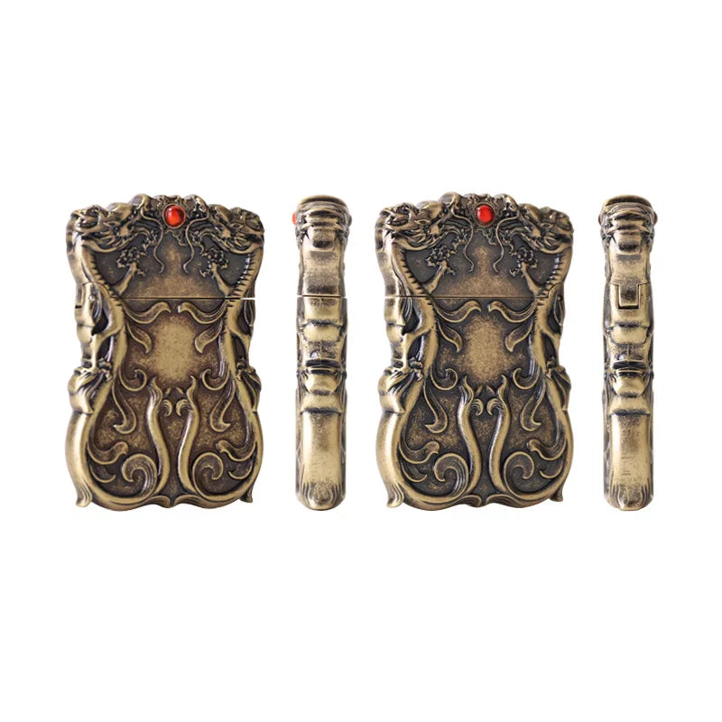 Dragon Fire Kerosene Lighter - Retro Windproof Style
