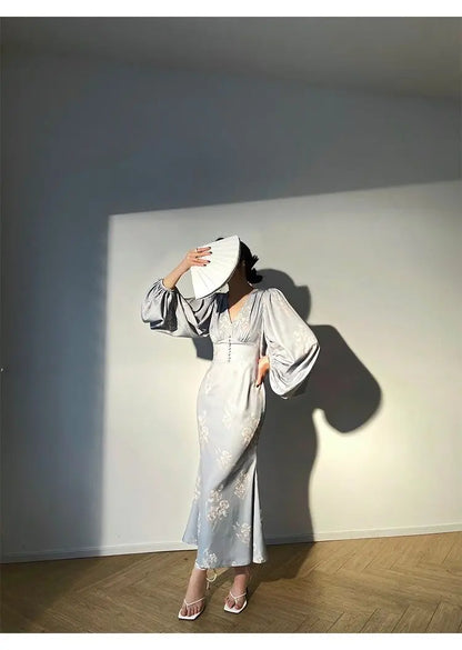 Elegant Mermaid Vintage Dress for Women