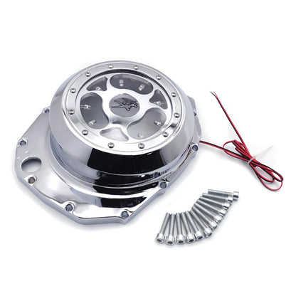 Suzuki GSX1300R Blue LED Clutch Cover - See-Through