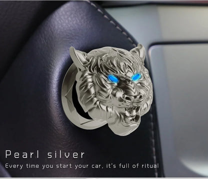 Ignition Bling: Metal Button Cover for Stylish Interiors