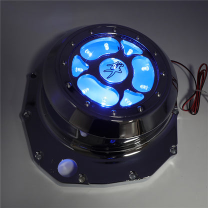 Suzuki GSX1300R Blue LED Clutch Cover - See-Through