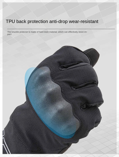 TAICHI Winter Moto Gloves: Waterproof & Touchscreen